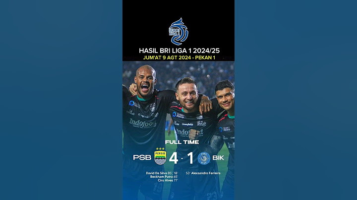 Persib vs PSBS Biak - Hasil Liga 1 Hari Ini - Hasil BRI Liga 1 2024/2025