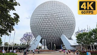 EPCOT 2024 Complete Tour & Walkthrough in 4K | Walt Disney World Orlando Florida April, 2024