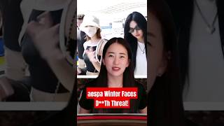 aespa Winter Faces D**Th Threat! / Kpop News #kpop #shorts