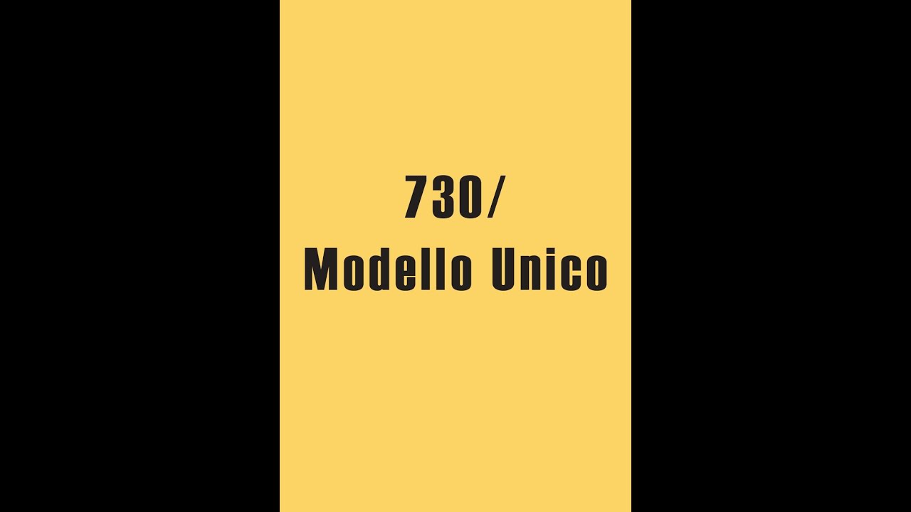 Dichiarazoione dei Redditi: 730 e Modello Unico - YouTube