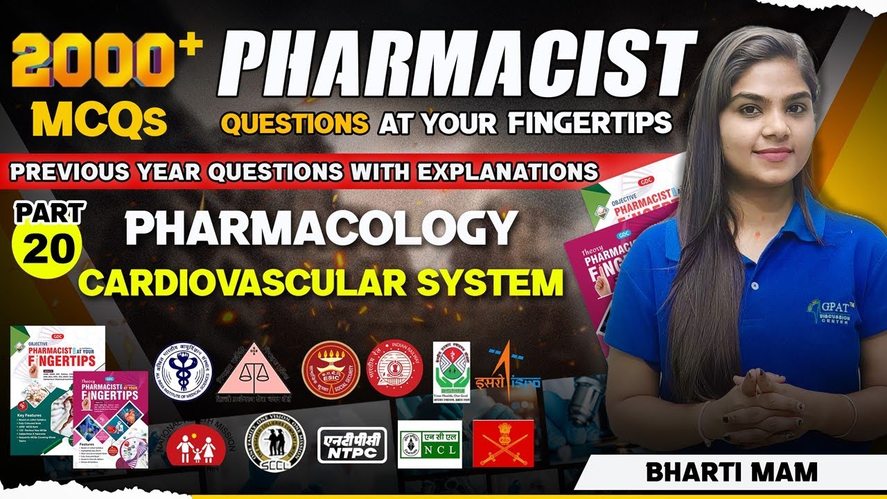 L-20 | CARDIOVASCULAR SYSTEM(Pharmacology) |  #rrbpharmacist #aiimspharmacist #pharmacistexam