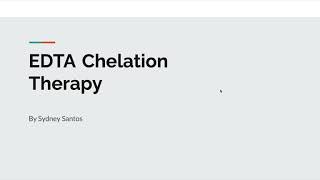 Edta Chelation Therapy