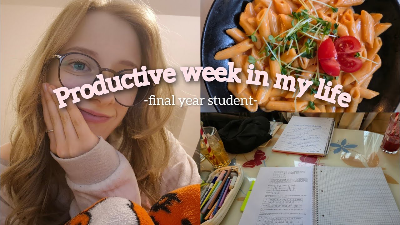Productive Week in My Life as a Final Year Student | Studying & Working