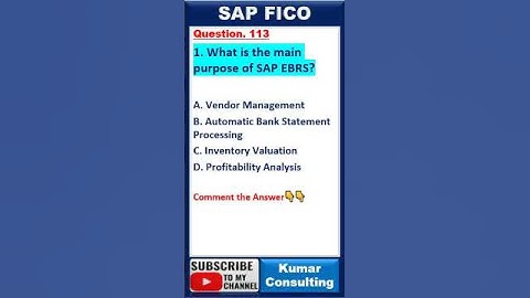 SAP S/4 HANA FICO Exam Question no. 113 || SAP FICO Certification Question #sap #sapfico