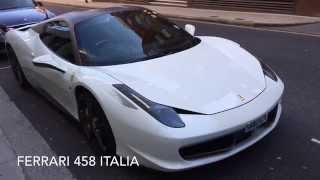 Ferrari 458 white italia in london.shot 4k with iphone 6s plus.