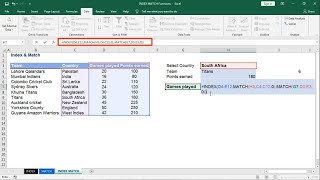 Lecture 33 - Excel - INDEX MATCH Functions