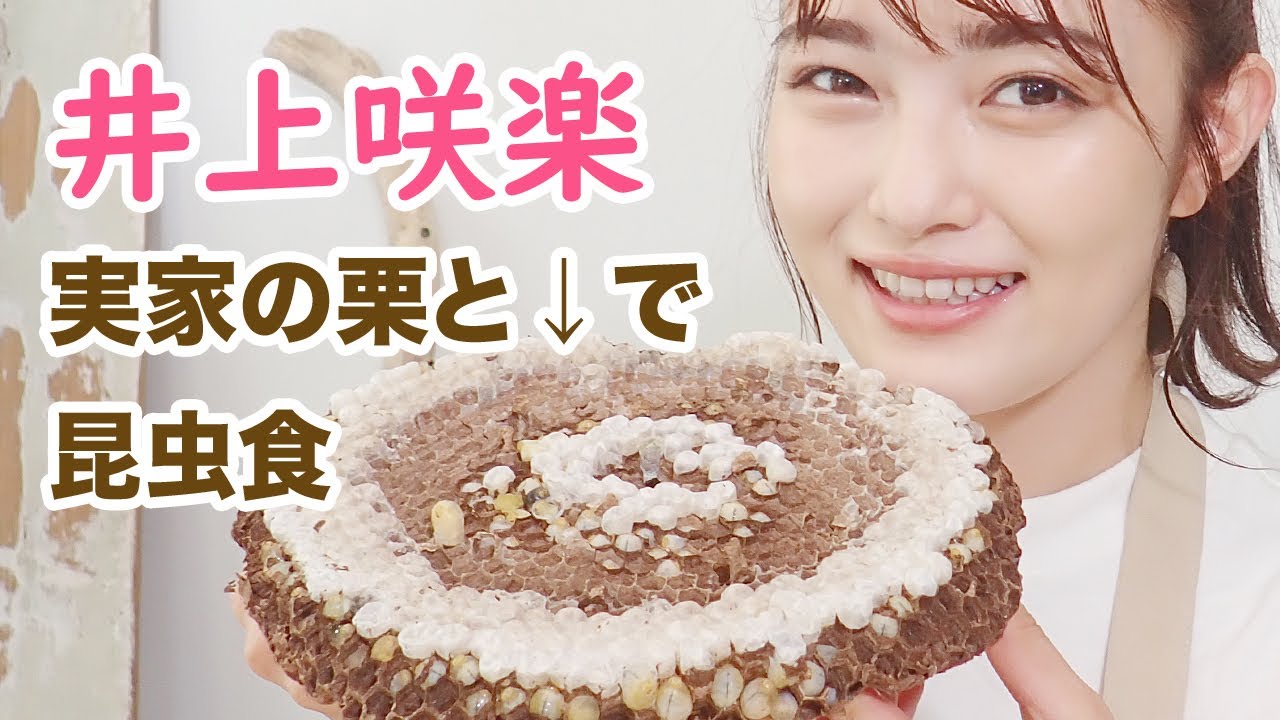 井上 咲 楽 昆虫 食