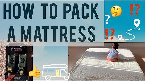 How To Pack A Mattress | For Moveout |Coil Mattress | Easy Way To Pack | Ratchet Straps