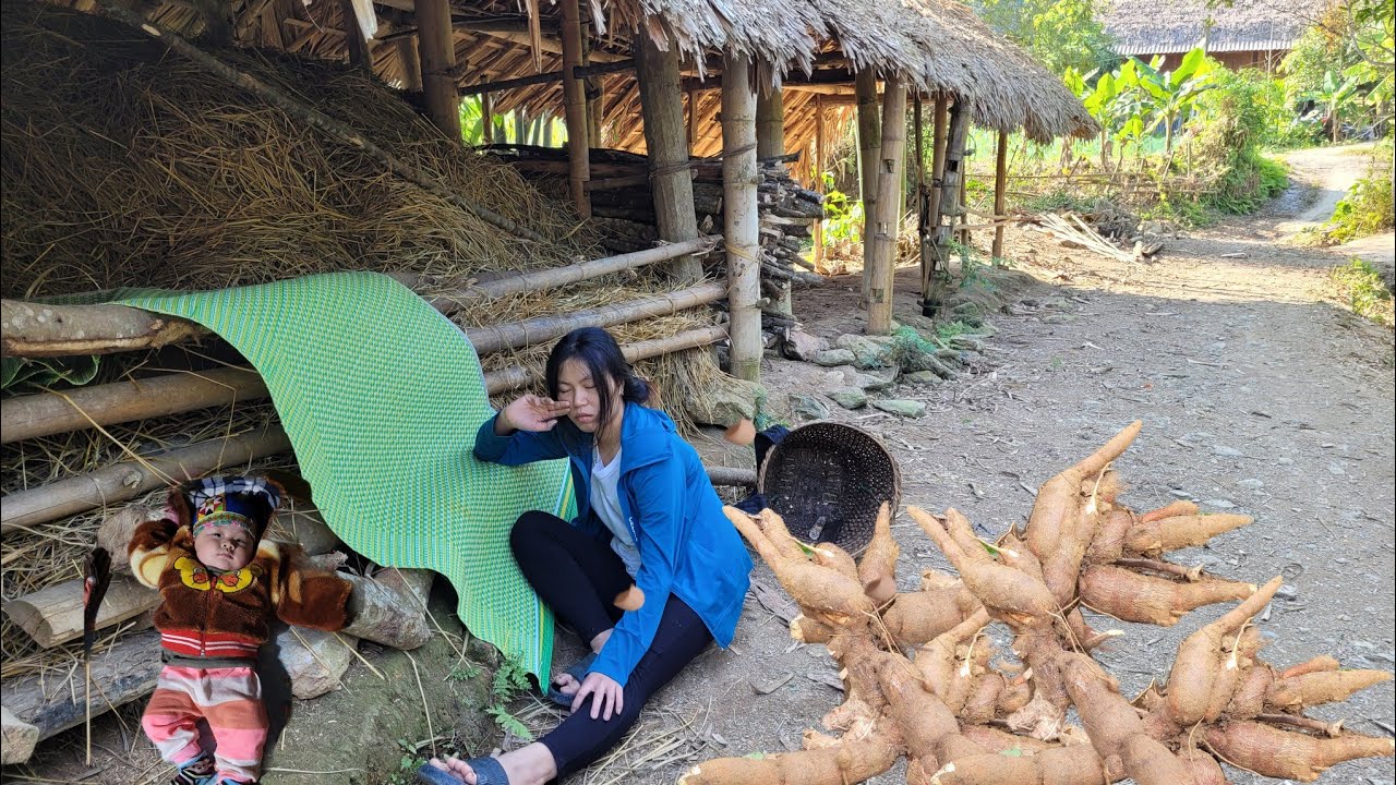 went into the forest to pick cassava and unfortunately lost his child ...