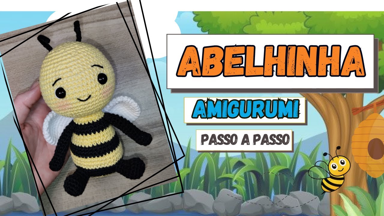 Abelhinha Amigurumi passo a passo.