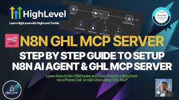 n8n GHL MCP : Step by step tutorial to setup n8n AI agent & Highlevel MCP server