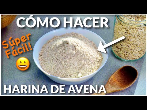 Básico: Cómo hacer HARINA DE AVENA fácil y rápido