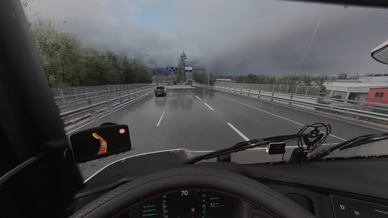 Euro Truck Simulator 2 | Realistic POV Truck Driving in Heavy Rain