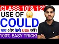 Use of Could | Class 10 &amp; 12 Grammar Made Easy