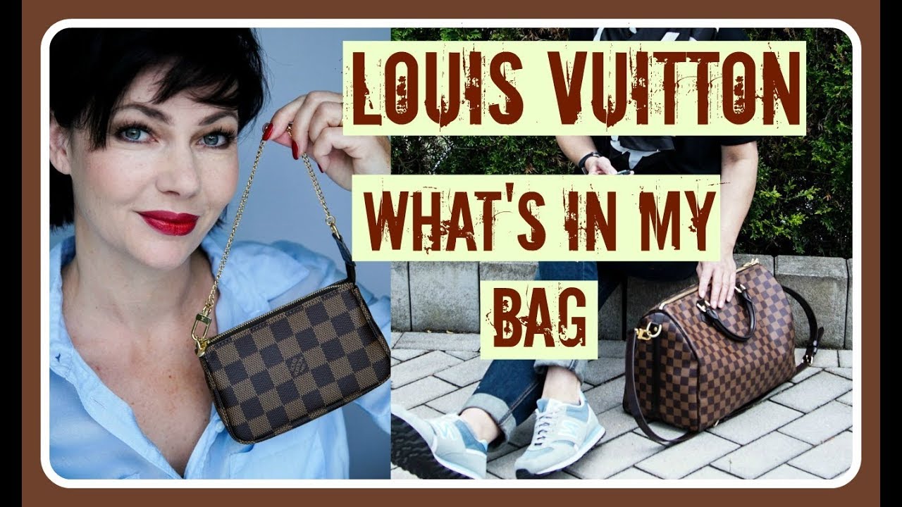 LOUIS VUITTON Speedy 35 Bandouliere Review - Whats in my BAG - deutsch Katiswelttv - YouTube