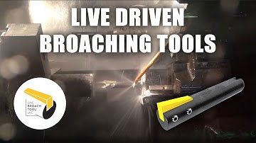 Driven Broaching Tool for Keyway Slotting and Spline Broaching