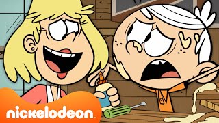 The Loud House DIY Disasters For 15 MINUTES! 🔨 | Nicktoons