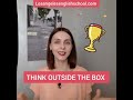 👩‍🎨👨‍🎨 is THINK OUTSIDE THE BOX. English Lesson #shorts