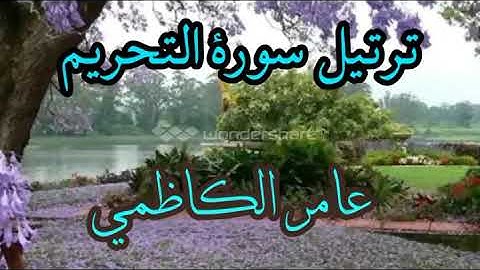 ترتيل سورة التحريم للقارئ عامر الكاظمي