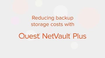 Reduce backup storage costs with NetVault Plus