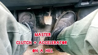 Balancing The Clutchaccelerator On A Hill Without Going Backwards