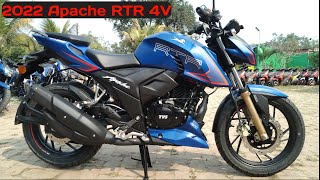 2022 New TVS Apache RTR 200 4v Blue 