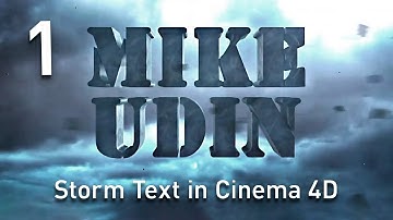 Cinema 4D Storm Text tutorial. Part 1