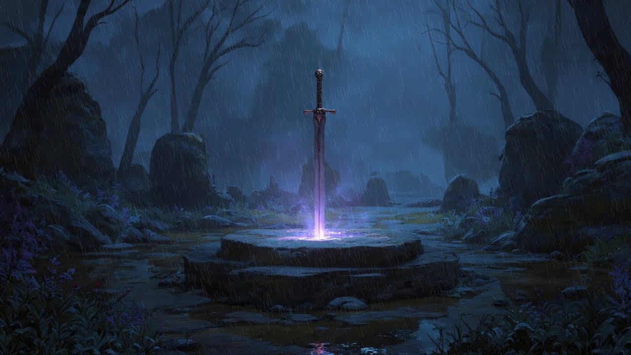 Endless Rain in Shadow Woods | Ancient Sword Fantasy Ambience