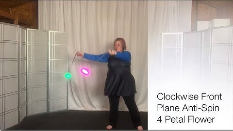 Front 4 Petal Antispin CW #Poi Flower #PoiLesson #PoiTutorial #PoiDance  #FlowArts