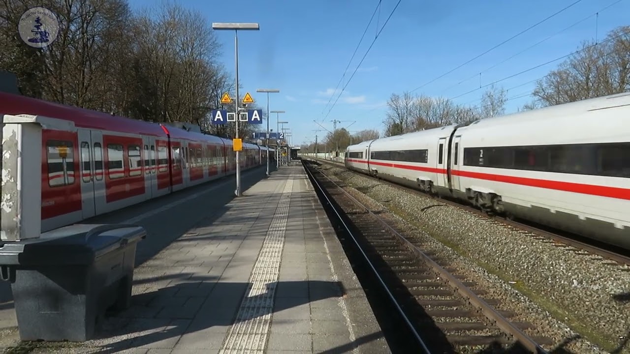Train For Breakfast #421 -  BR412  with  ICE and BR423 with S3  in Gröbenzell [02.2023]