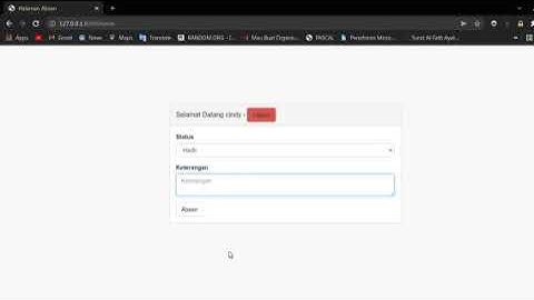 Aplikasi Sederhana Absensi Mahasiswa menggunakan laravel 8