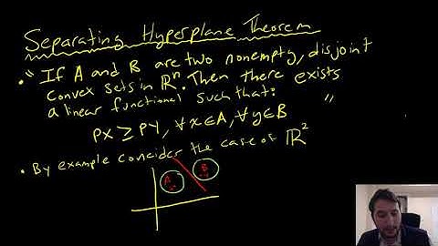 The Separating Hyperplane Theorem with Some Economic Intuition