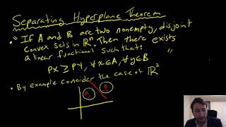The Separating Hyperplane Theorem with Some Economic Intuition