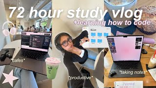 PRODUCTIVE 72 Hour Study days in my life ♡ cafes, studying, shopping
