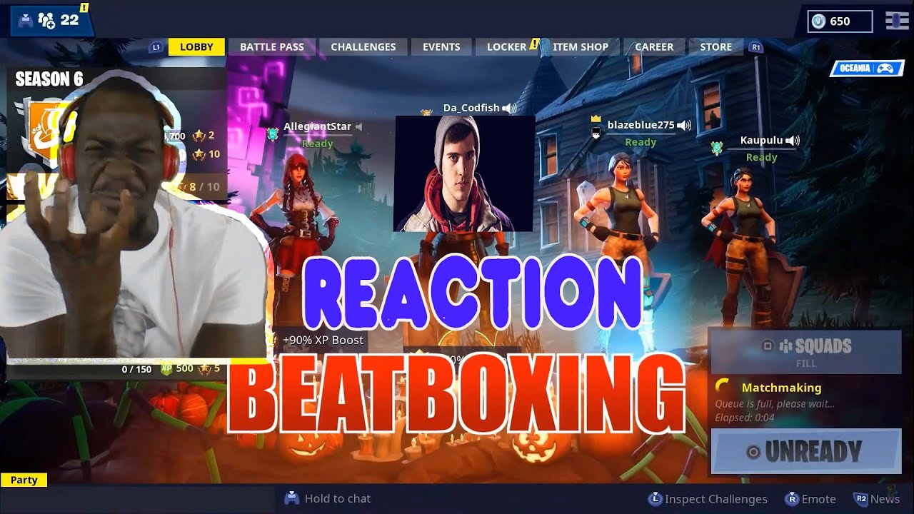 CODFISH GOES OFF!!!! | WHEN A BEATBOXER PLAYS FORTNITE | REACTION