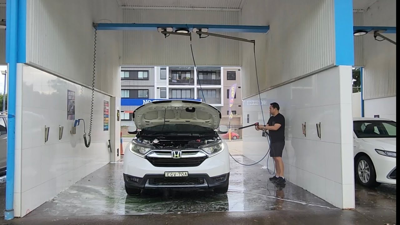 ล้างรถหยอดเหรียญ นาทีละ 40 บาท !!! SelfServe Carwash at Car Wash