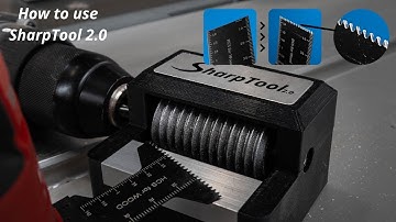 How to sharpen oscillating multi-tool blades with the SharpTool 2.0