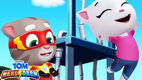 Talking Tom Hero Dash - Gameplay Walkthrough Part 2 (Tom vs Angela)