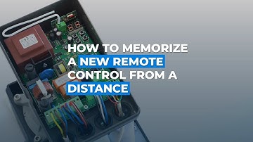 How to memorize a new remote control from a distance - FALK - Motorline Academy