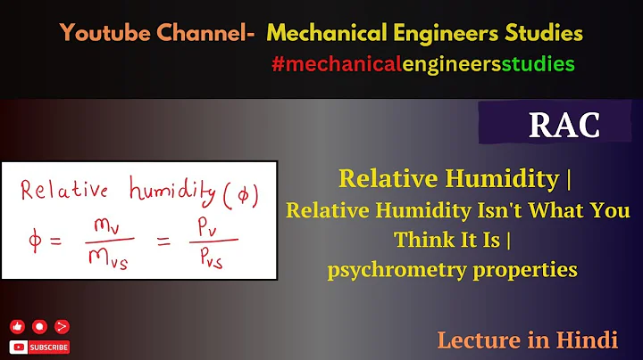 Relative Humidity | Relative Humidity Isn't What You Think It Is | psychrometry properties