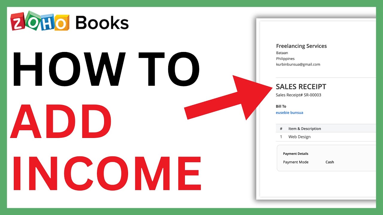How to Add Income in Zoho Books [QUICK GUIDE] - YouTube