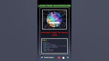 ❤️‍🔥LOGIN PAGE BACKGROUND USING HTML AND CSS | CODE BUZZ | WEB DEVELOPMENT | #coding