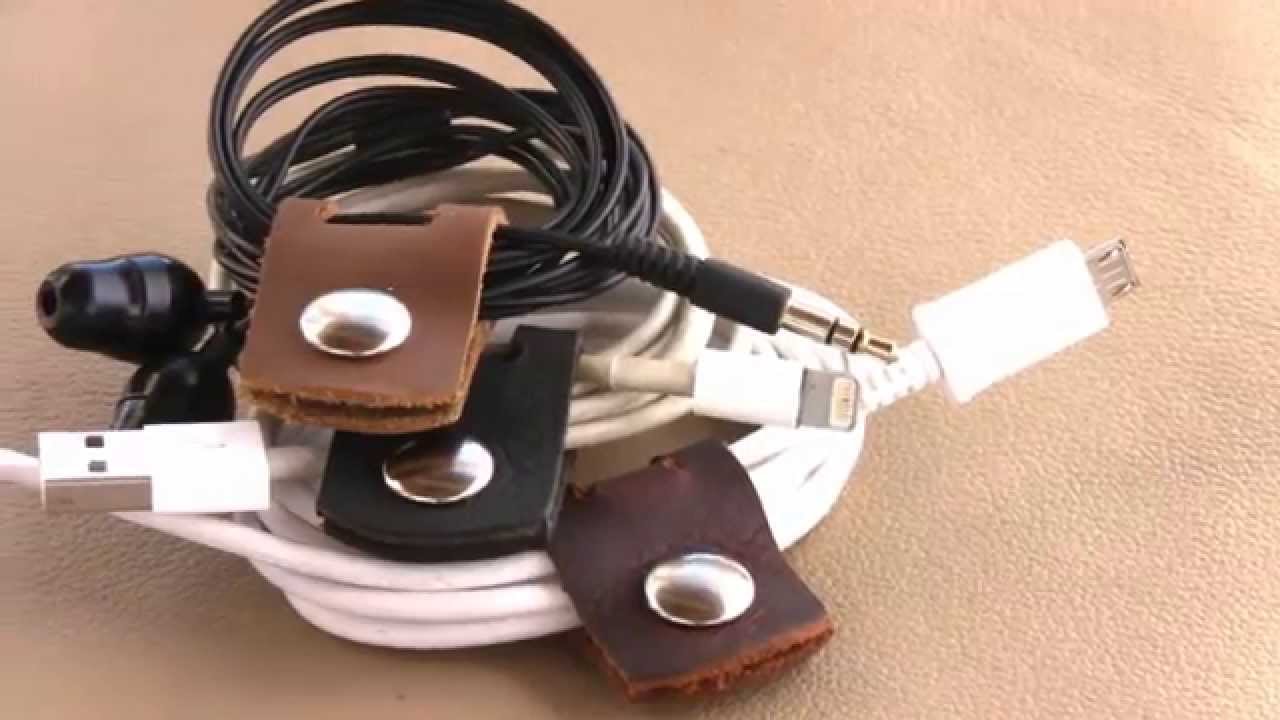 Leather Cord Cable Earbud Holder Small and Light cable or earphone keeper YouTube
