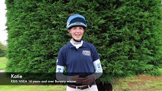 Katie enjoys a lesson with Izzy Taylor