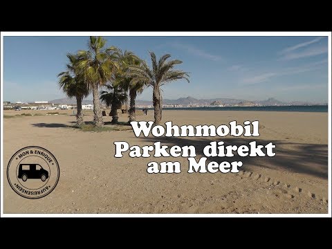 Wohnmobil parken am Meer - Urbanova - Alicante - Spanien
