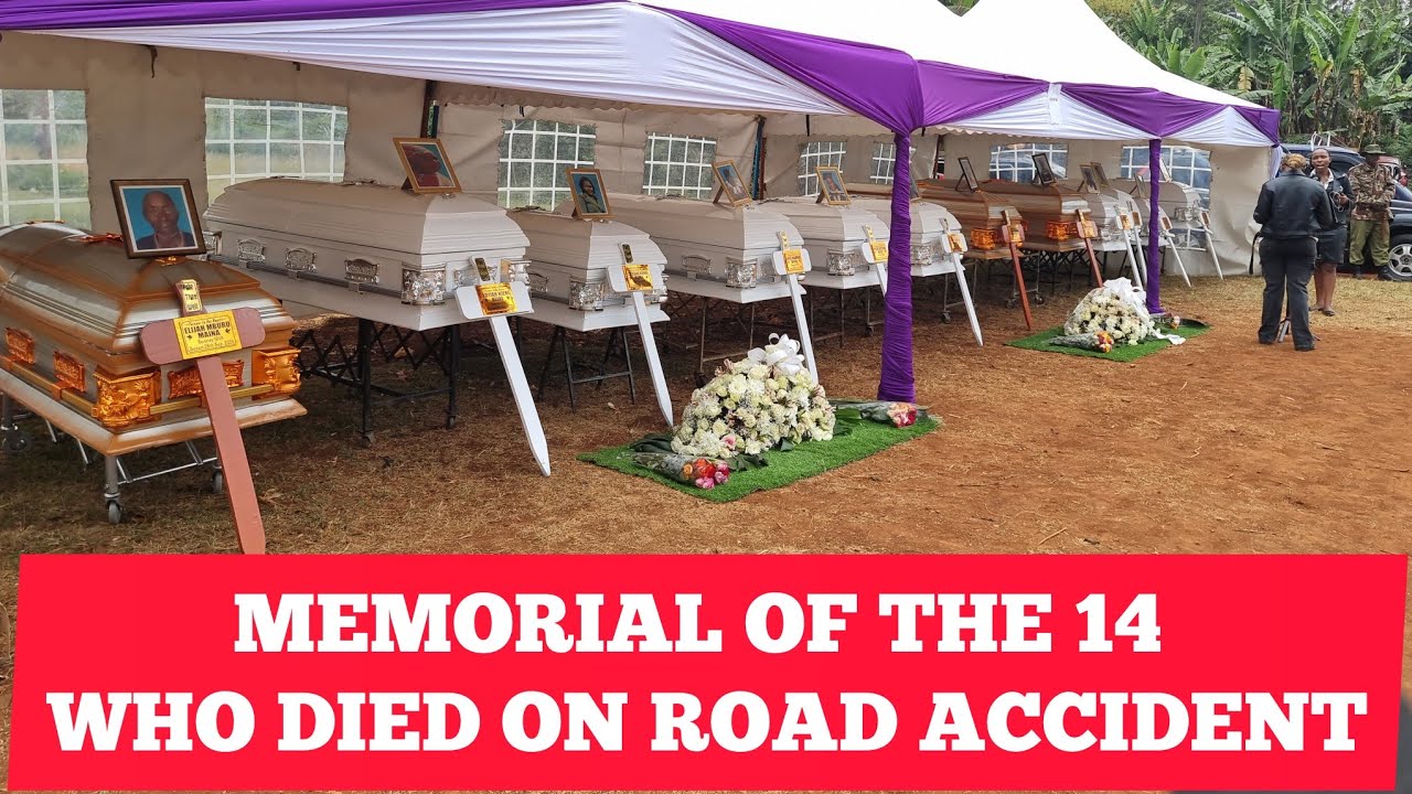 CONVOY OF 14 HERSES WITH BODIES OF THE SAME FAMILY WHO WERE INVOLVED IN ROAD ACCIDENT