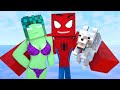 Minecraft Life of Muscles | Spider-boy love  Zomma? | Minecraft Animation | love Zomma, ZomBo