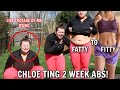 FATTY TRIES CHLOE TING TWO WEEKS ABS... *I haven't EXERCISED in OVER A YEAR*