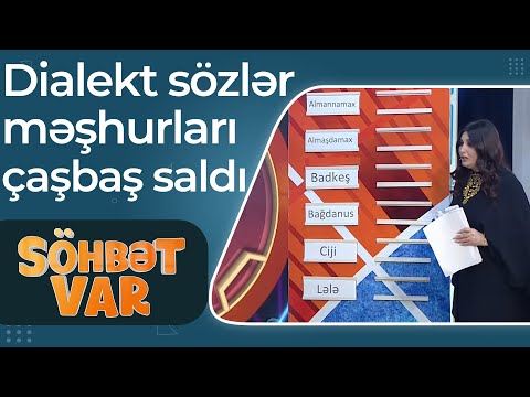 Dialekt sözlər məşhurları çaşbaş saldı - Söhbət Var