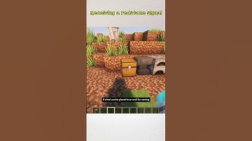 Receiving a redstone signal #minecraft #redstone